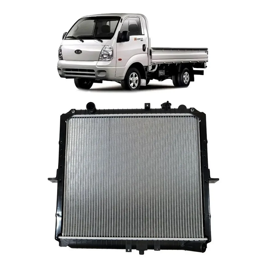 Radiador Kia Bongo K2500 2.5 8V 2008 a 2012 - Caminhonete & Cia