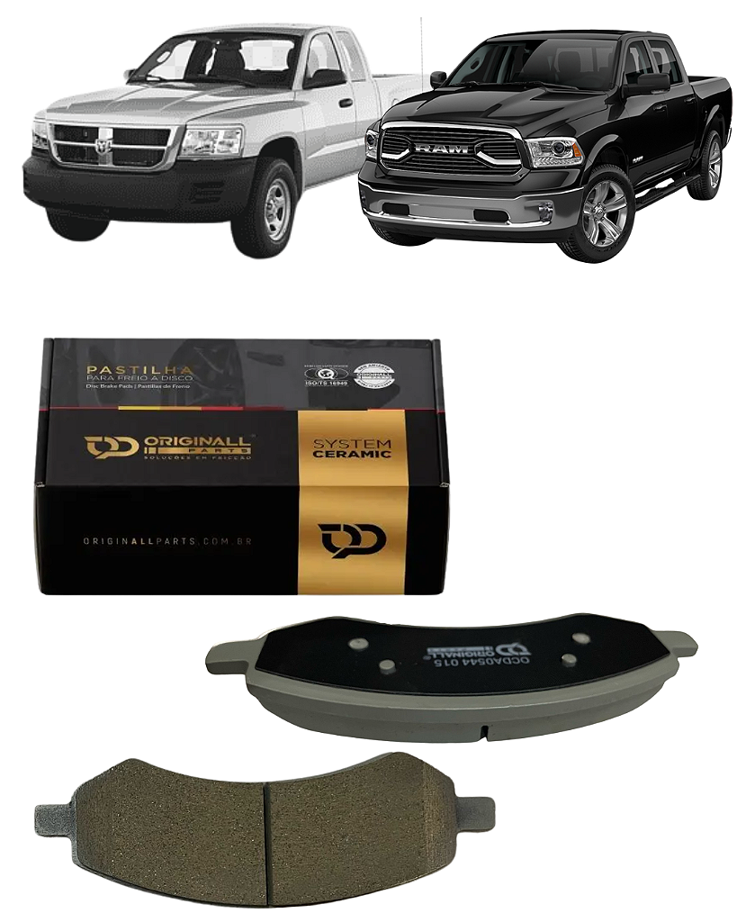Pastilha Freio Cerâmica Diant. Dodge Ram 1500 Classic 2019 A 2025