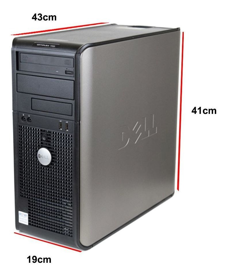 Cpu Dell Optiplex Core 2 Duo 4gb Ddr2 Hd 320gb Dvd Wifi - Extra
