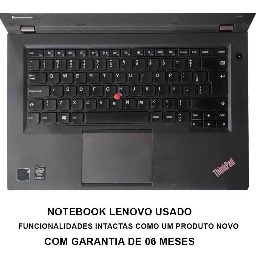 Notebook Lenovo L440 Core I7 4ªg 8gb Ssd 120gb Wifi - Extra Bit