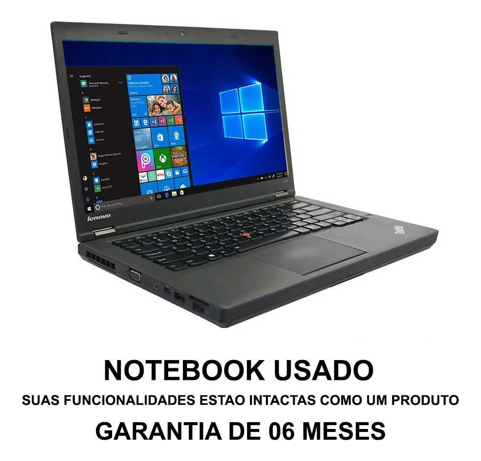 Notebook Lenovo Thinkpad T440p Core I5 4ª 4gb Ssd 240gb Wifi