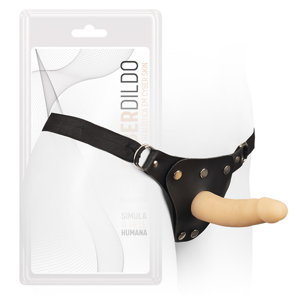 Prótese em Cyber Skin 6 - 14,5x4cm com Cinta - Cod.: CYB04AC