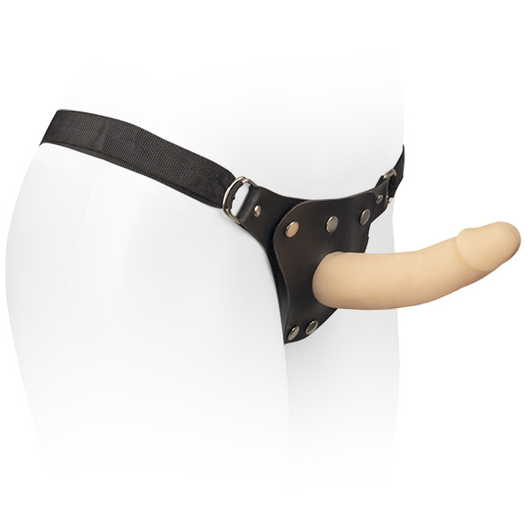 Prótese em Cyber Skin 8 - 16x3,5cm Articulado com Cinta - Cod.: CYB05AC, sex shop