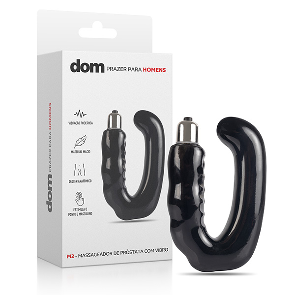 M2 - Massageador de Próstata com Vibro - Cód: DOM060