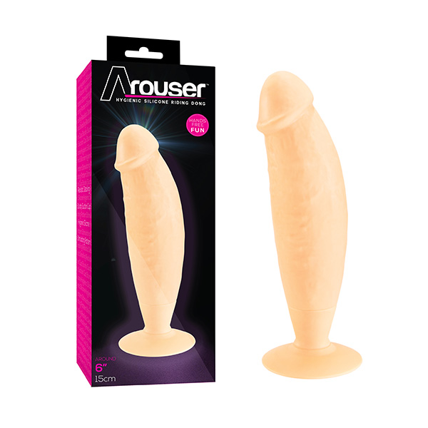 Arouser - Pênis de Silicone com ventosa 15cm - COD.: NAN250