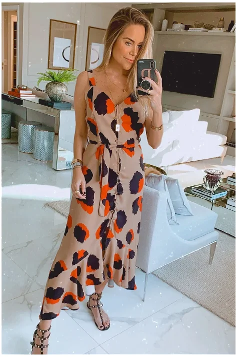 Vestido Elegance com Babados na Barra Martha Freire Store