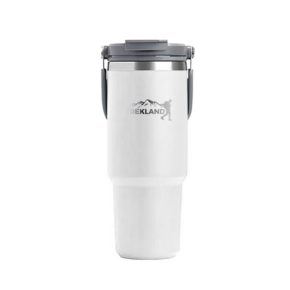 Garrafa Térmica 900 ml com tampa cinza - Trekland | Mochilas