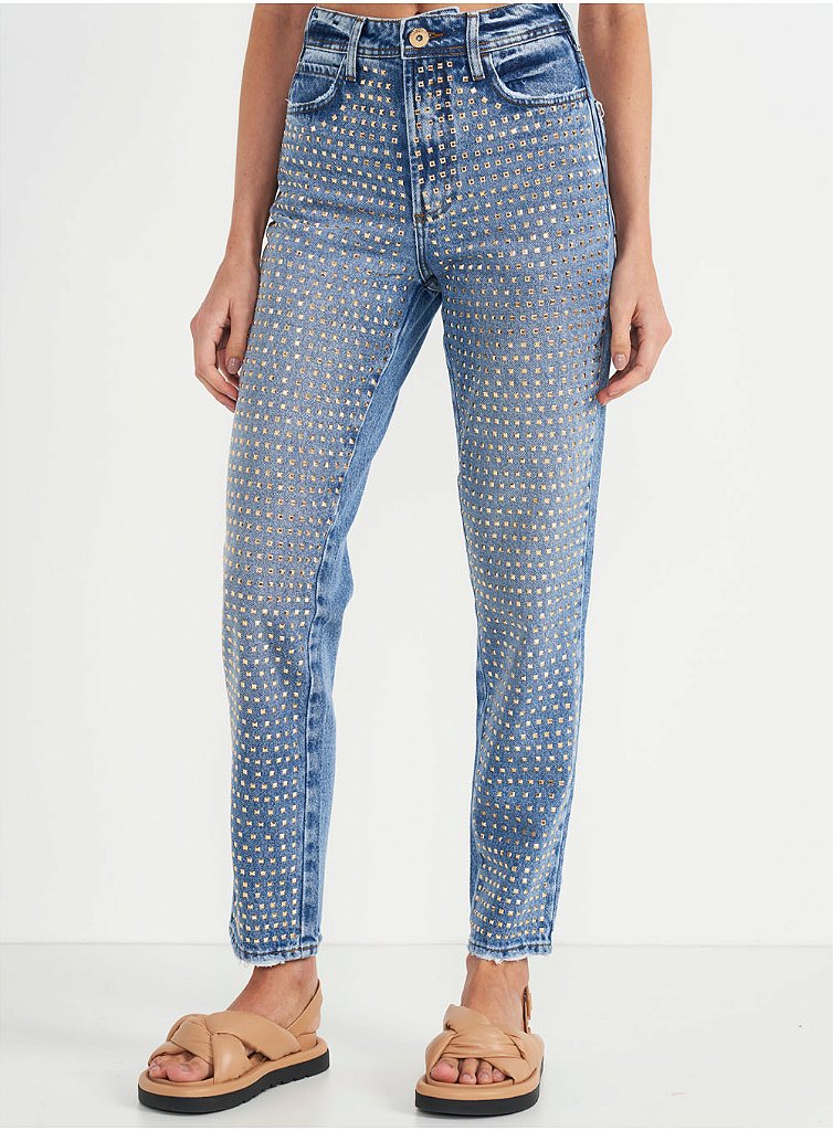 Calca Jeans Colcci Bruna Com Aplicação 36 Meu Exagerado Um - Main Image