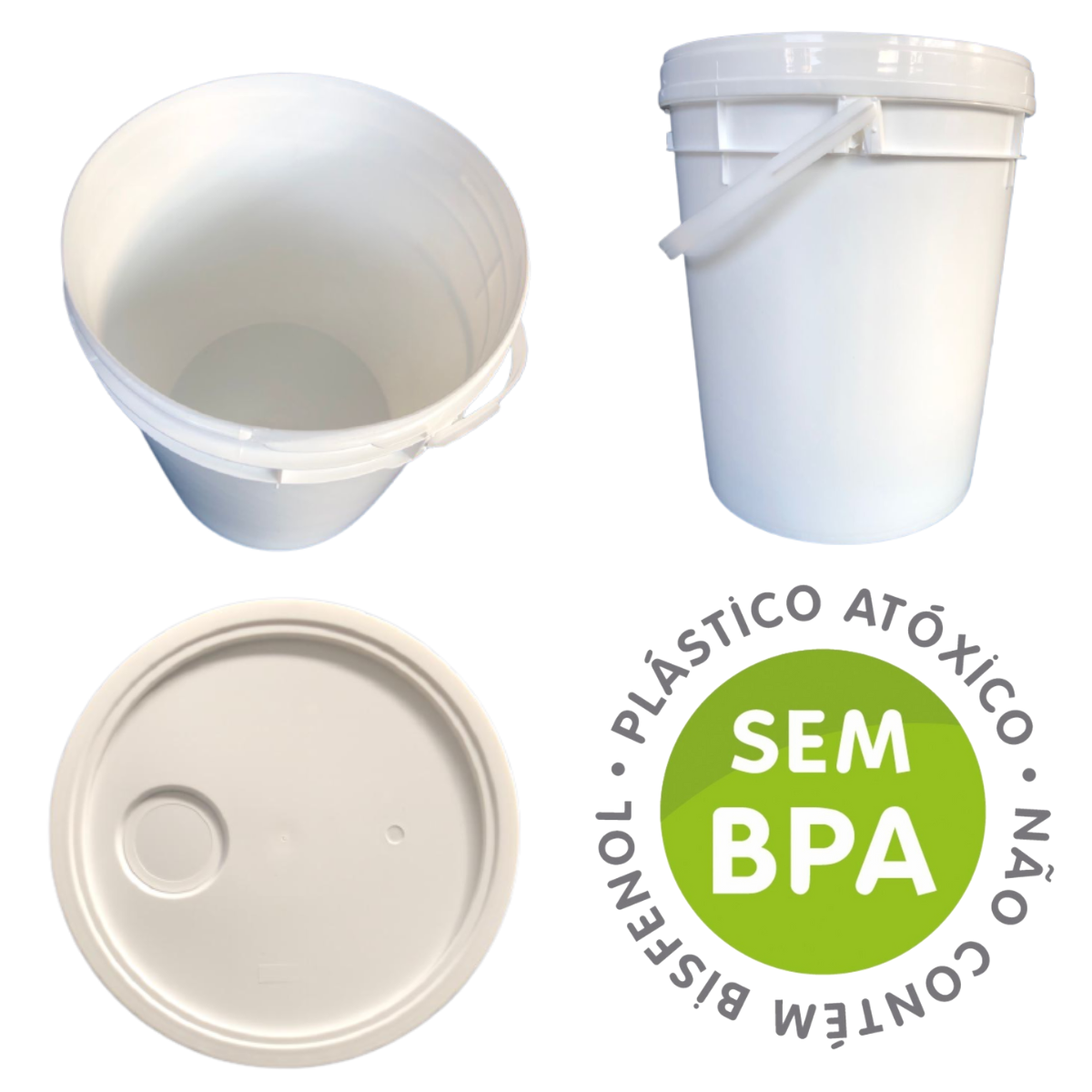 balde 18 l com tampa