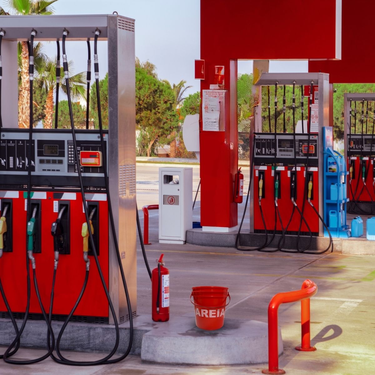 Como manter o balde de areia em perfeitas condições em seu posto de gasolina?