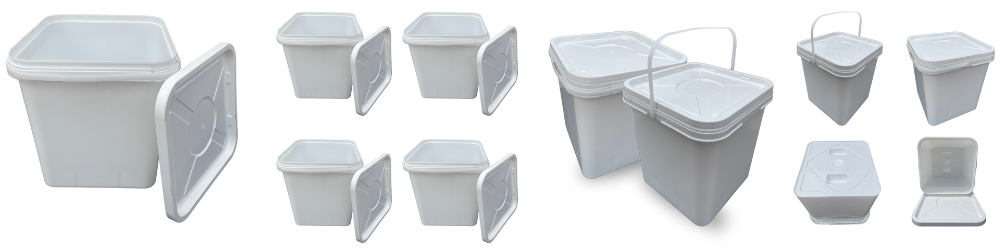 Balde Retangular Branco com Tampa Lacre 16 Litros Reciclado: Versatilidade, Resistência e Sustentabilidade para Uso Profissional