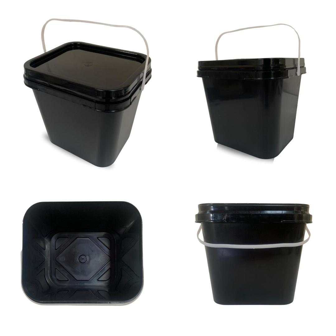 balde retangular preto nastripack
