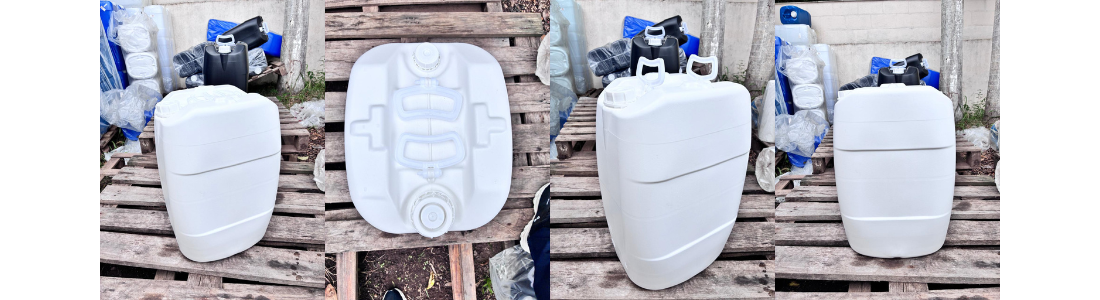 galao novo branco para armazenar alimento nastripack