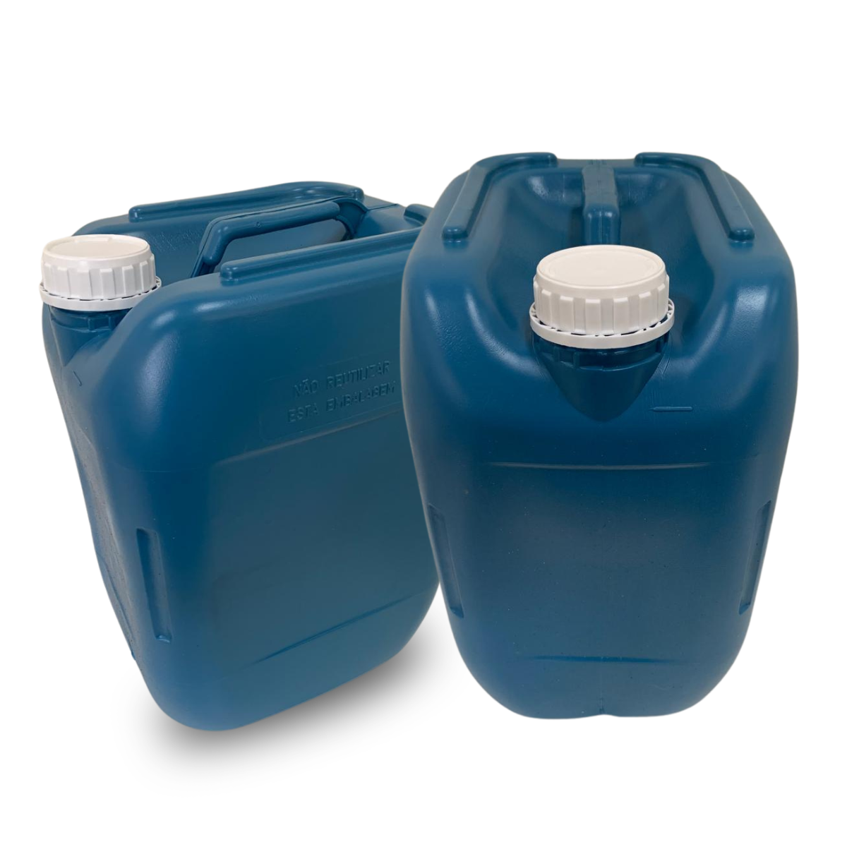 galao 20l azul reciclado com tampa