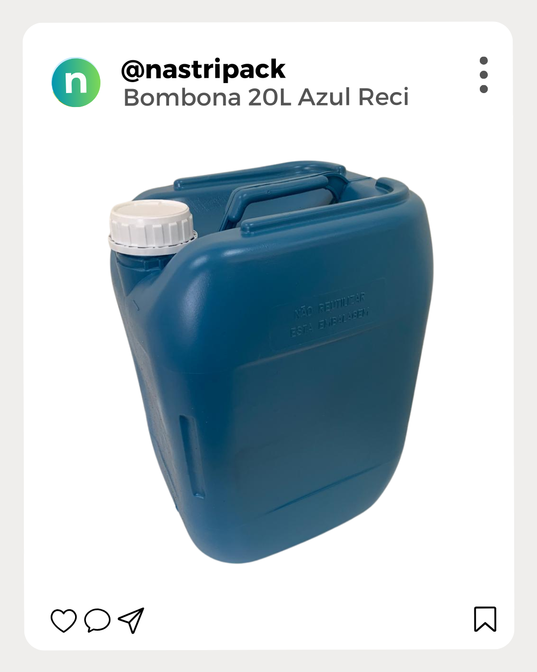 galao barato 20l com tampa