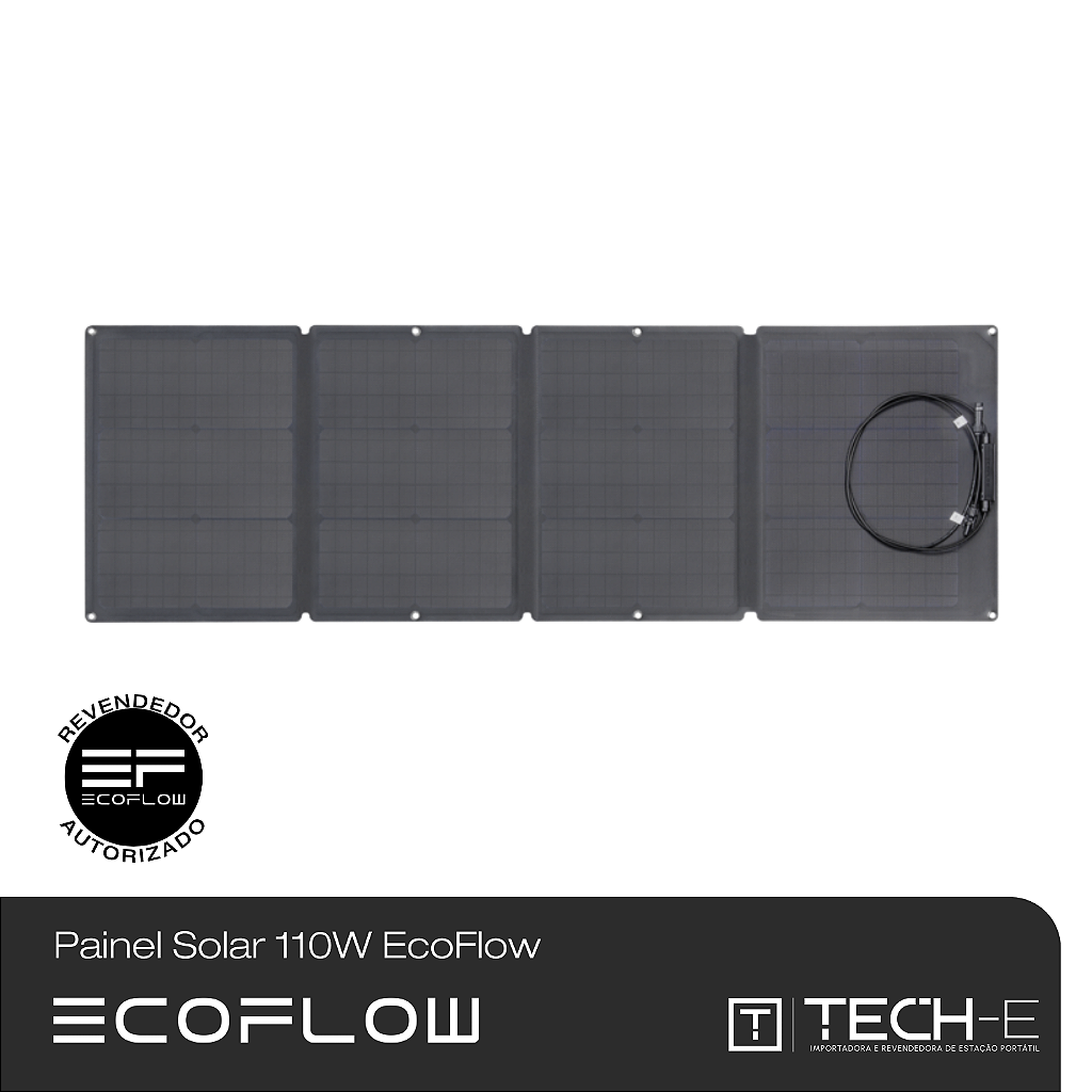 Painel Solar Portátil | EcoFlow 110W - EcoFlow | Tech-E no Brasil