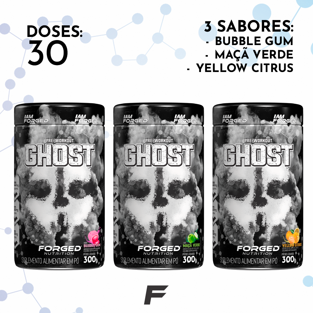 Ghost Pre-Workout Cafeína Taurina Arginina Beta-Alanina 300g