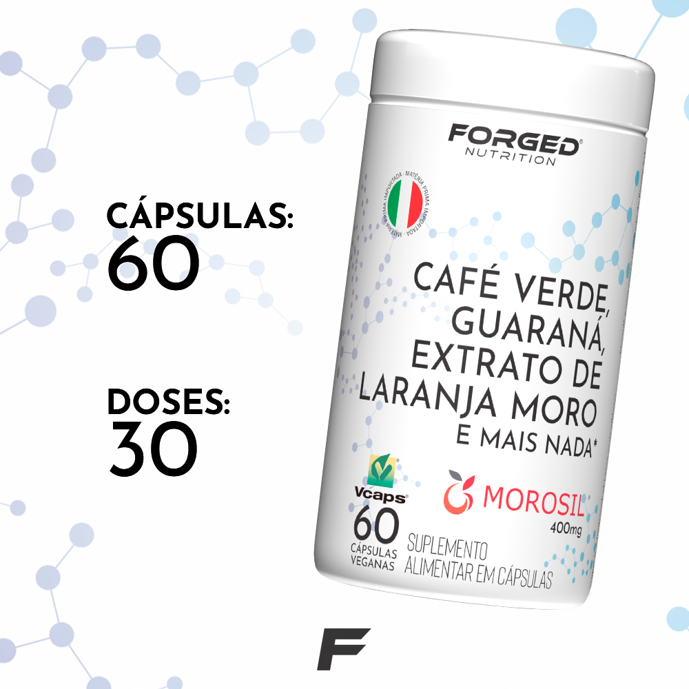 Café Verde, Guaraná e Extrato de Laranja Moro MOROSIL® 60 Vcaps