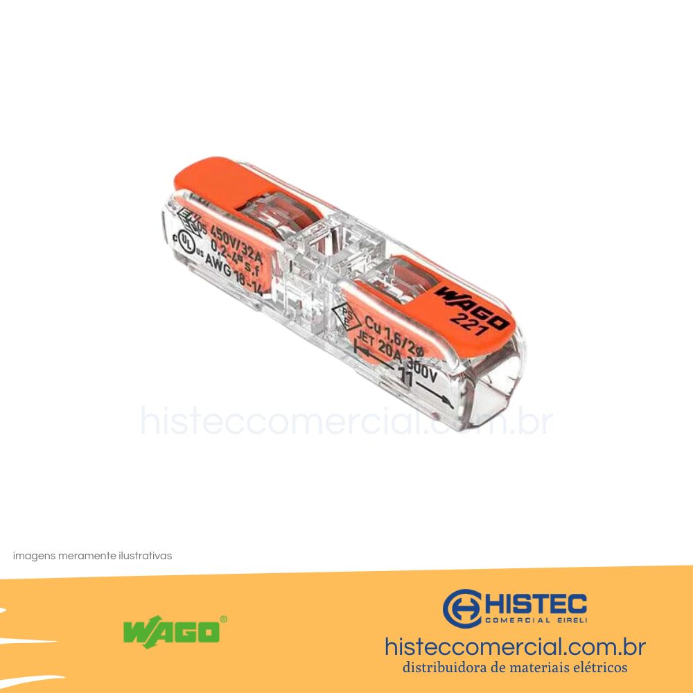 2ページ目 KIT CONECTOR WAGO 221-2411 2P 0,5~4mm2 32A RETA COM 50 peças