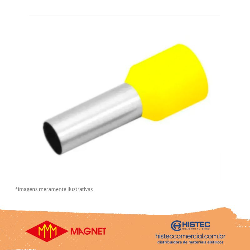 TERMINAL PRÉ-ISOLADO PINO TUBULAR 692817 6,0MM2 12MM AM MAGNET