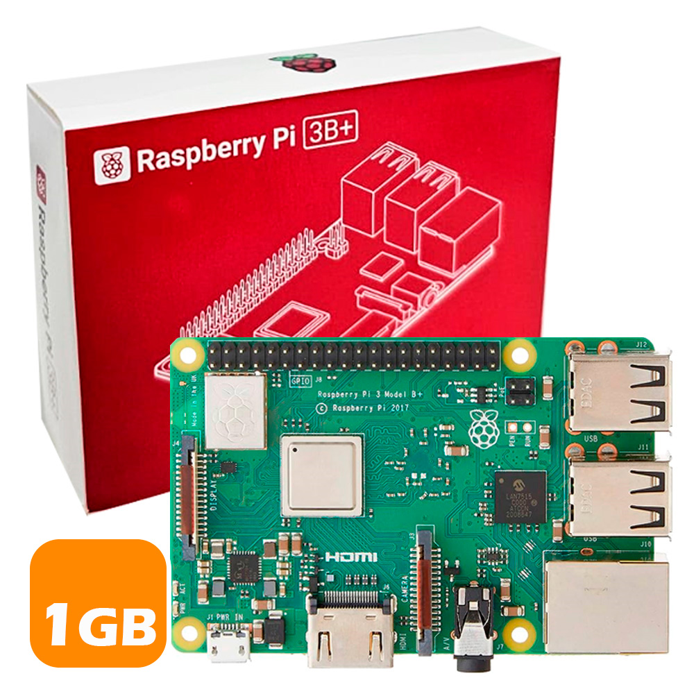 Raspberry Pi 3 Model B+ 1GB Anatel - Orix Tecnologia
