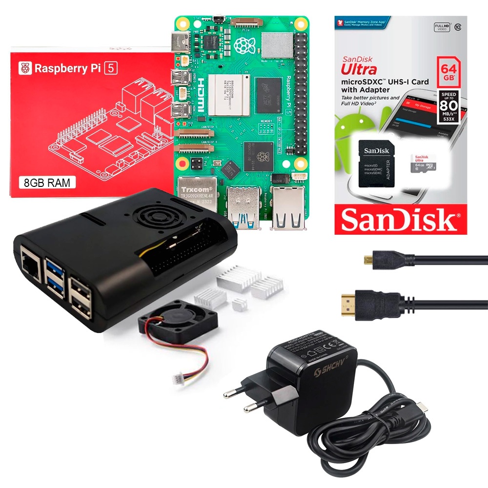 Kit Raspberry Pi 5 8GB - Orix Tecnologia
