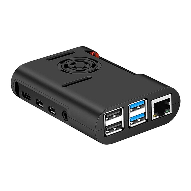 Kit Raspberry Pi 4 4GB microSD 64GB Case Cooler Dissipadores Fonte