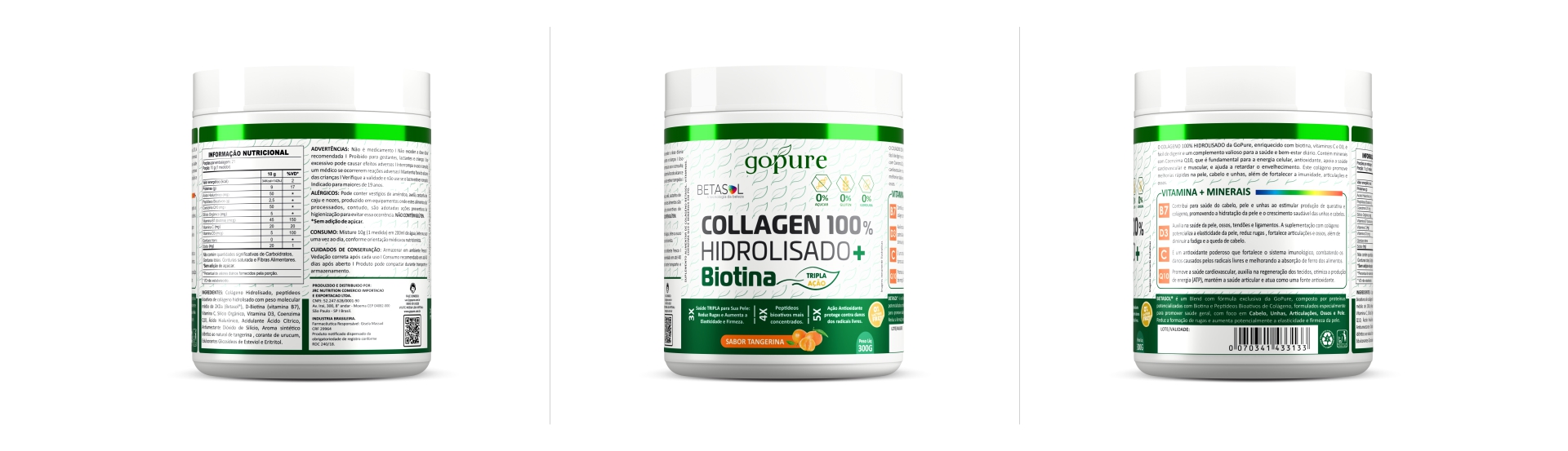 Collagen Biotina Sabor Tangerina