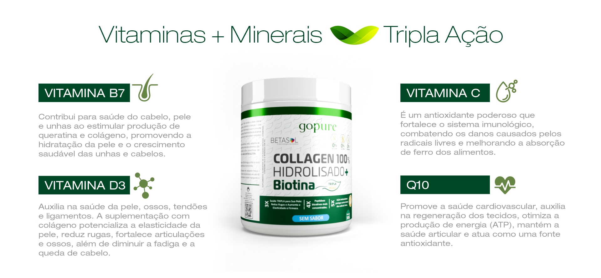 Collagen Biotina Sem Sabor