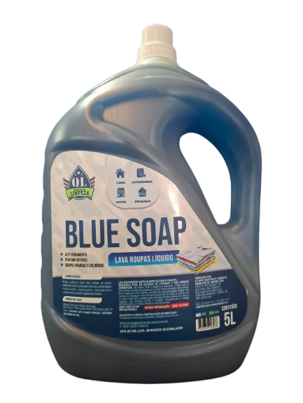 【OUTLET】SOLID SOAP 5.4 Blue Lava Roupas Liquido Blue Soap 5Lts - Produtos de limpeza em geral