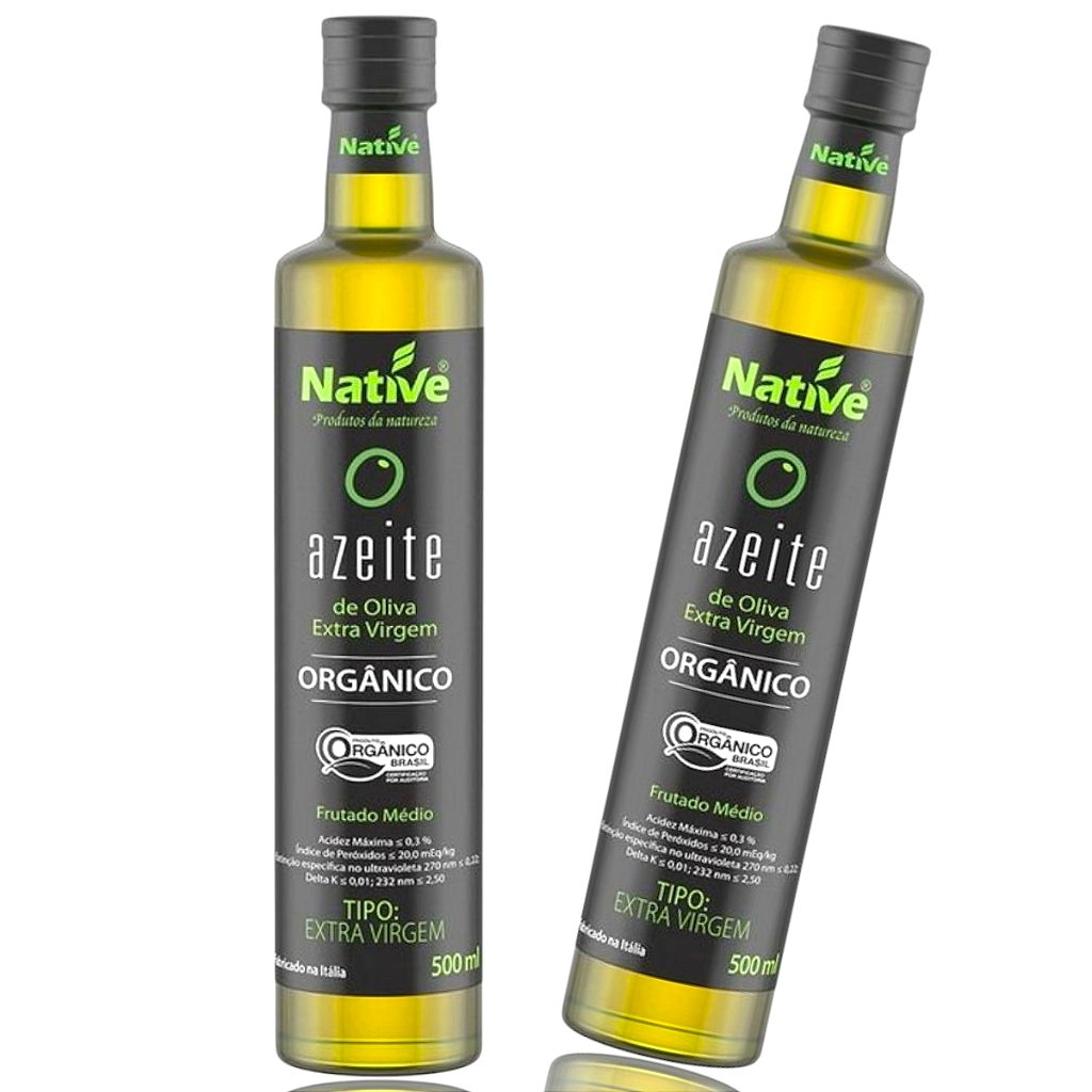 2 Azeites Extra Virgem Orgânico Native Ac.Máx. 0,3% 500ml