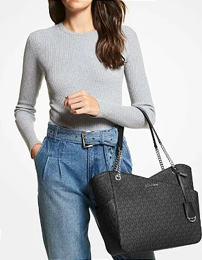Michael Kors Bolsa Feminina Jet Set Grande Preta Bela Store