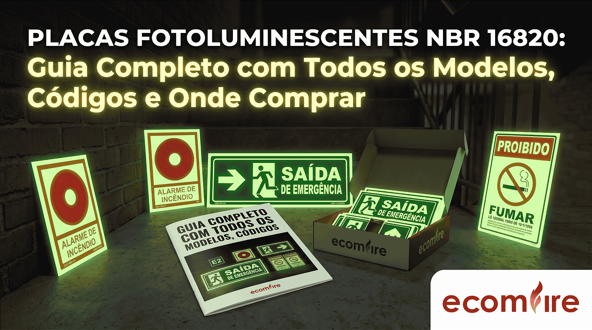 Placas Fotoluminescentes NBR 16820