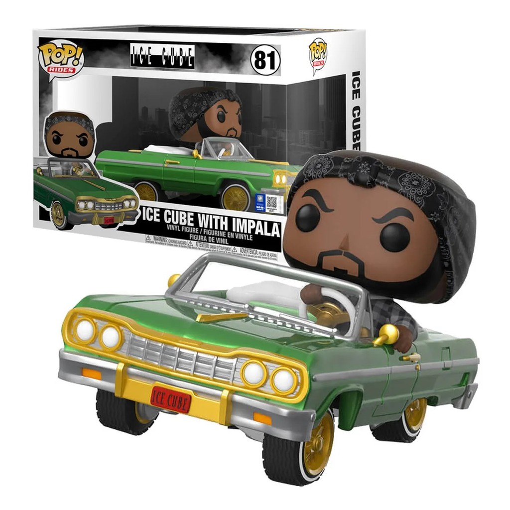 FUNKO アイスキューブ Funko Pop Rocks Ice Cub *RIDES* Ice Cube in Impala 81 - DivertidaGeek