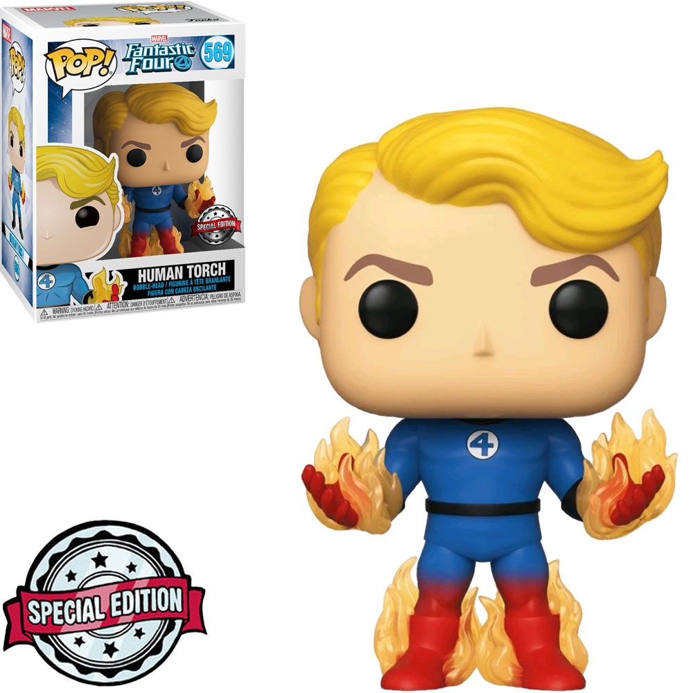 Funko Pop Marvel Fantastic Four Human Torch 569 - DivertidaGeek
