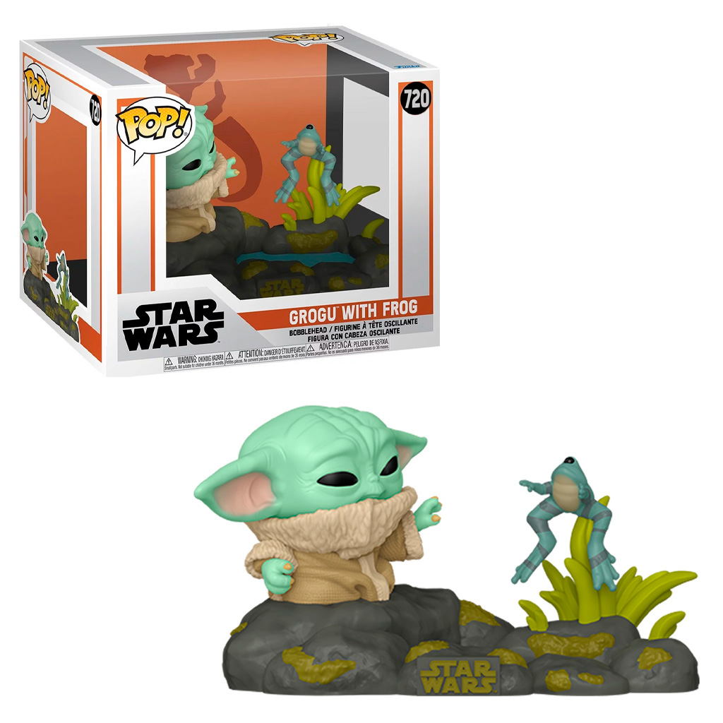 Funko Pop Star Wars The Mandalorian Grogu With Frog 720