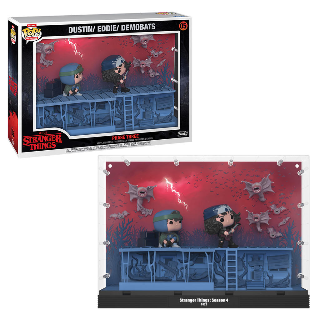 Funko Pop Stranger Things Dustin / Eddie / Demobats 05 - DivertidaGeek