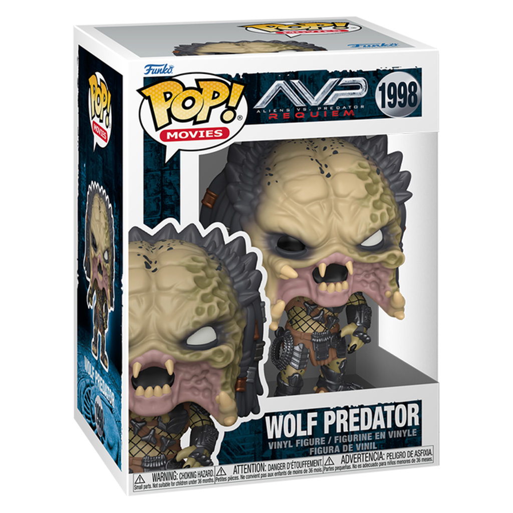 Funko Pop Aliens vs Predator Requiem Wolf Predator 1998