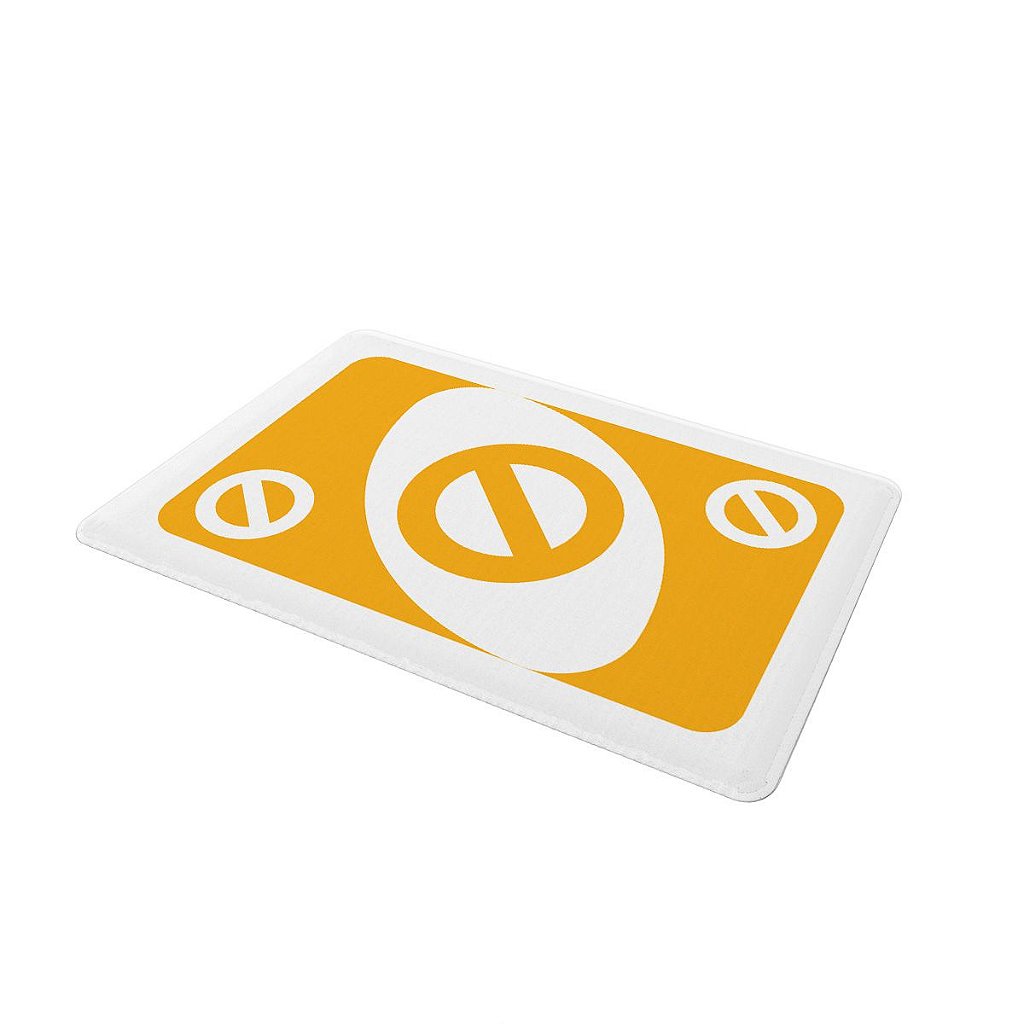 Tapete de Tecido Multiuso 60x40cm - Carta Reverso Amarelo - Beek Geek's  Stuff
