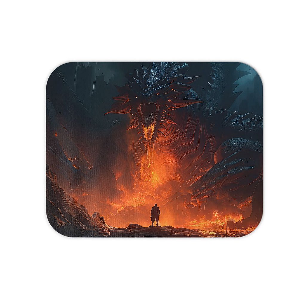 Jogo azul Mousepad do dragão