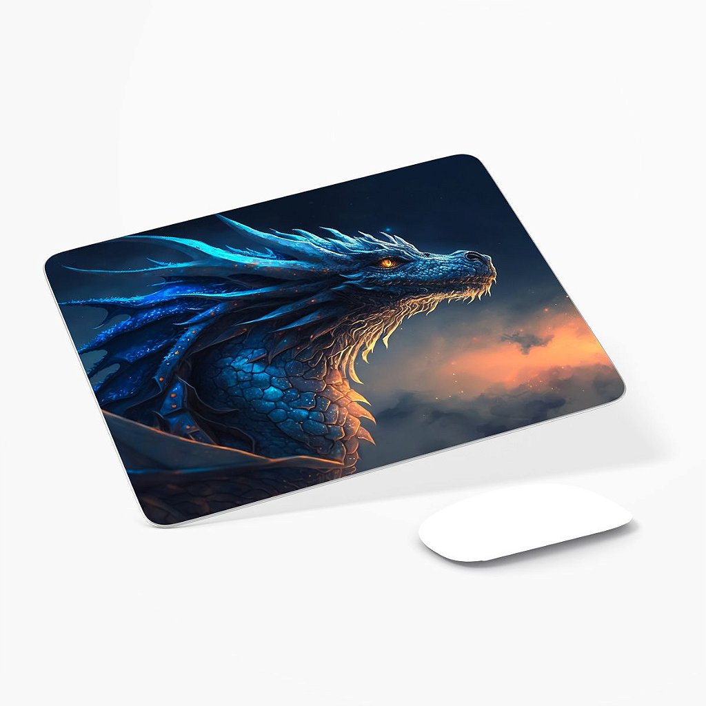 Mouse Pad em Tecido - Dragons - Dragãozinho - Beek Geek's Stuff