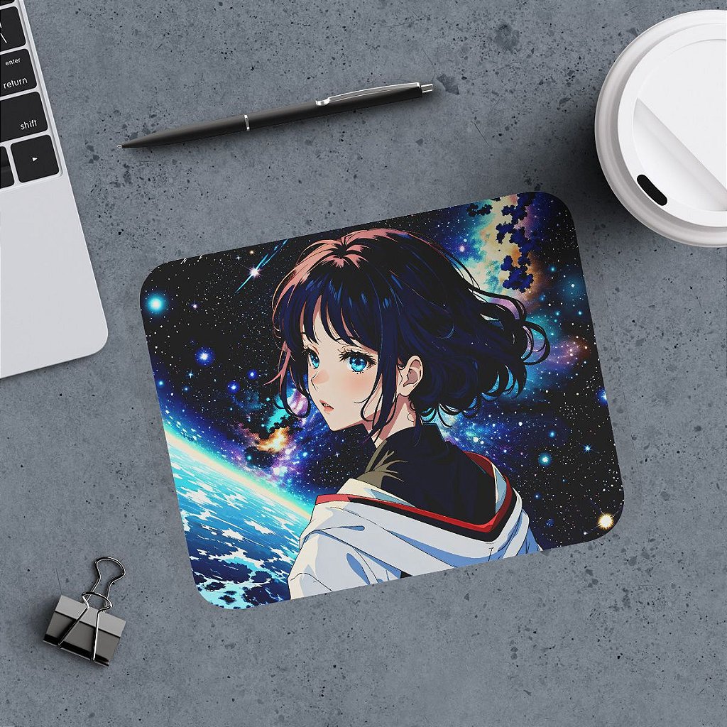 Mouse Pad em Tecido - Anime Girl - Espadachim - Loja NerdStop