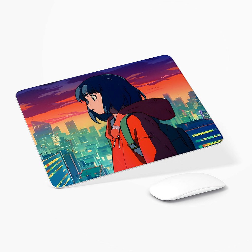 Mouse Pad Ergonomico Anime Menina Girl Escolar - Personalize do