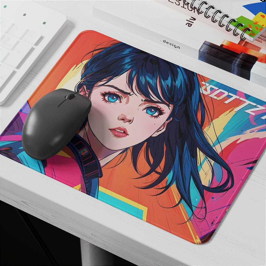 Mouse Pad Ergonomico Anime Menina Girl Escolar - Personalize do