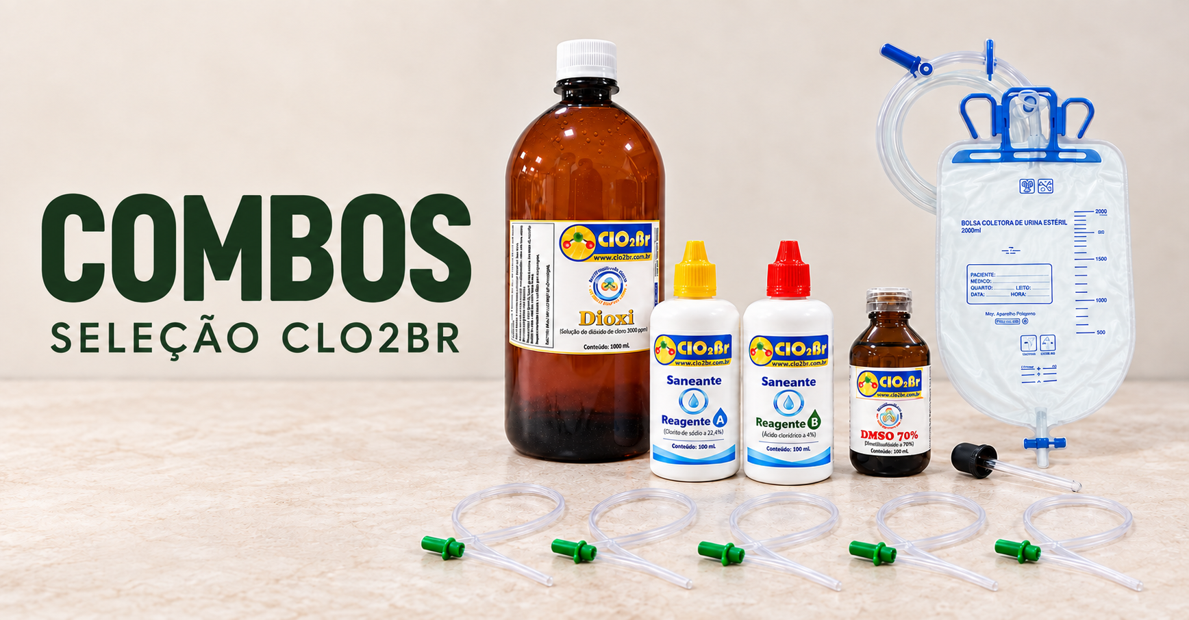COMBOS: seleção de produtos CLO2BR