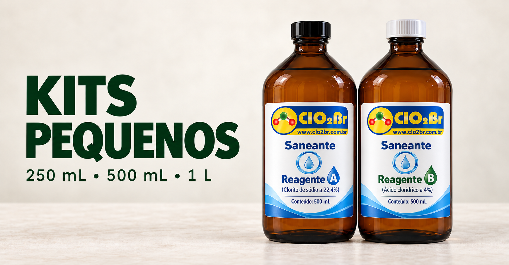 KITS PEQUENOS: seleção de produtos CLO2BR