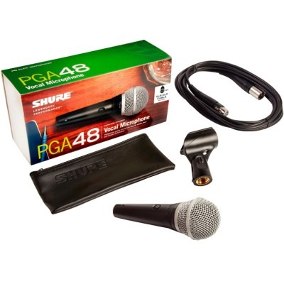 Microfone Dinâmico Cardióide SM48-LC de Mão - SHURE - Kalifa Prime