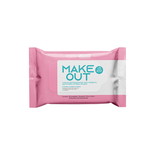 Lenço Demaquilante Make Out Com Colágeno e Aloe Vera 25un