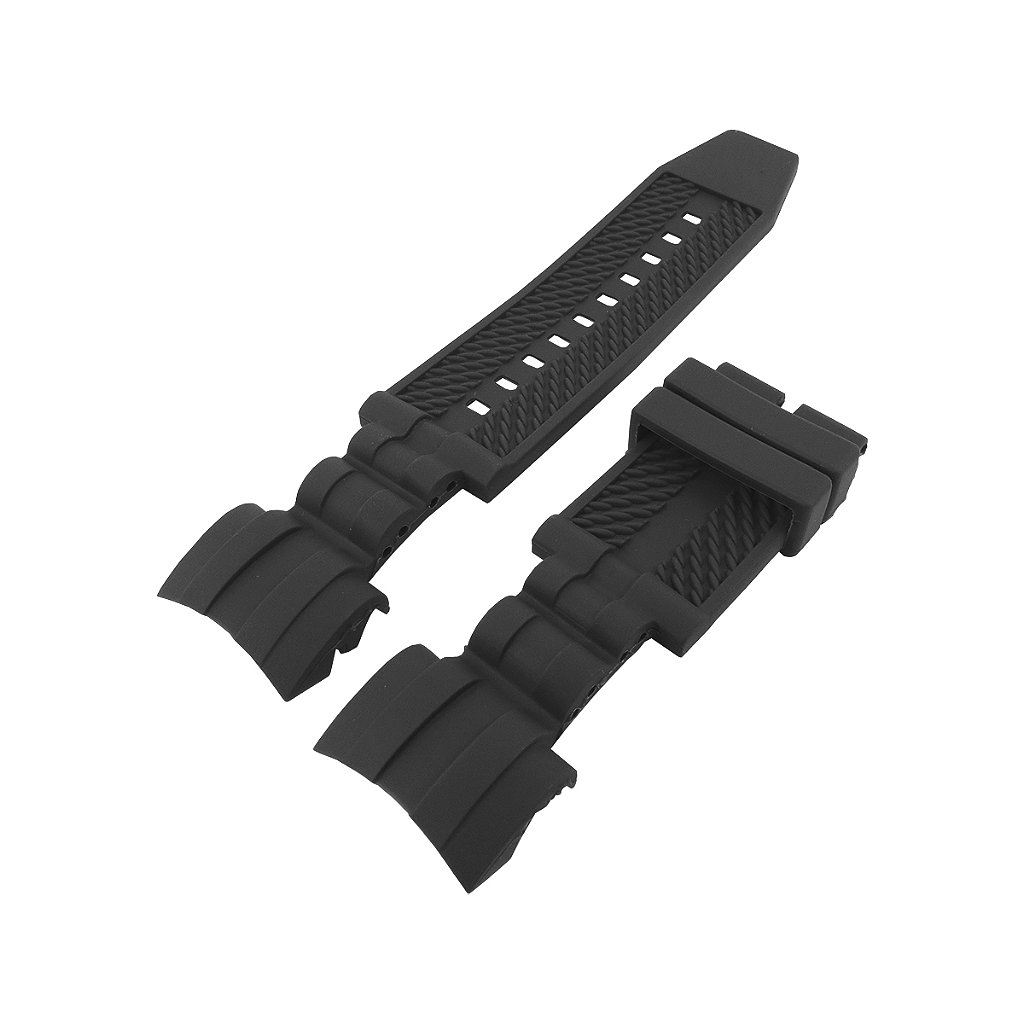 Pulseira para Relógio Compatível com Invicta Reserve Bolt Zeus Men/ Jason Taylor/ Bolt Men Silicone Preto