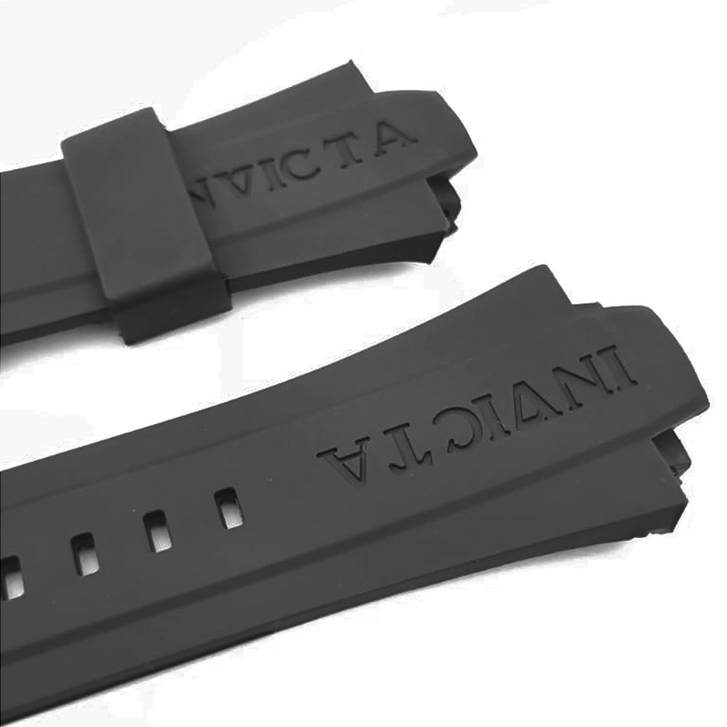 Pulseira para Relógio Compatível com Invicta Signature & Pro Diver Borracha Preto
